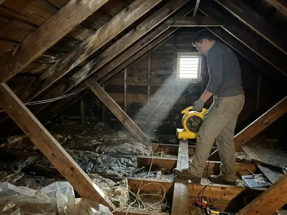 attic-water-damage-drying-proc-007 — frequently asked questions, Emergency Water Extraction & 24/7 Flood Response in Theodor…